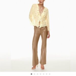 Aritzia Melina Low Rice Flare Constant Camel pants.New.